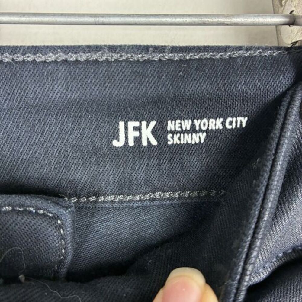 Warp + Weft Women's JFK Skinny Jeans Sz‎ 27 Black Wax Finish Club Concert Party - Picture 6 of 8